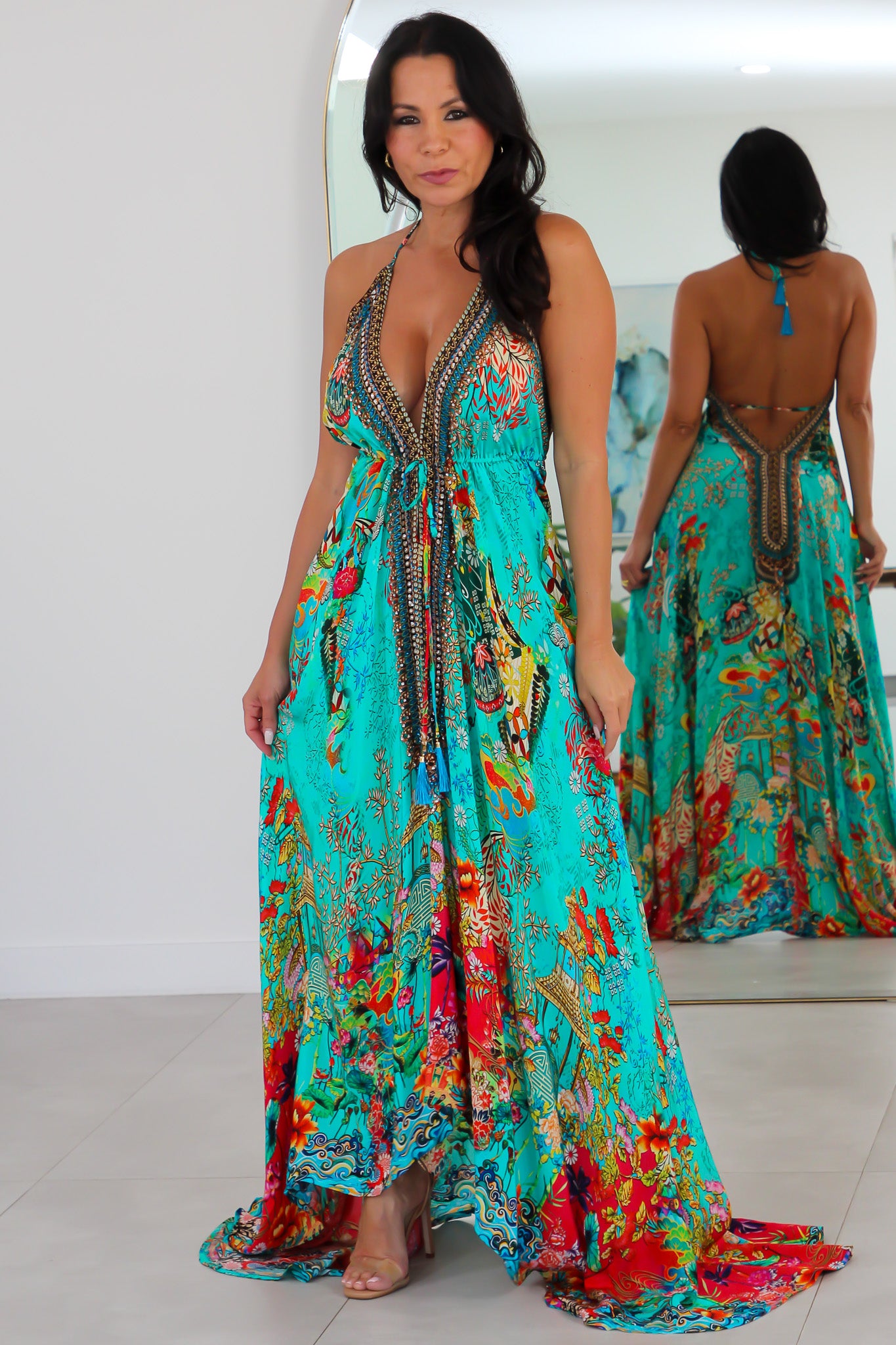 5032 Multi Color Stone Dress