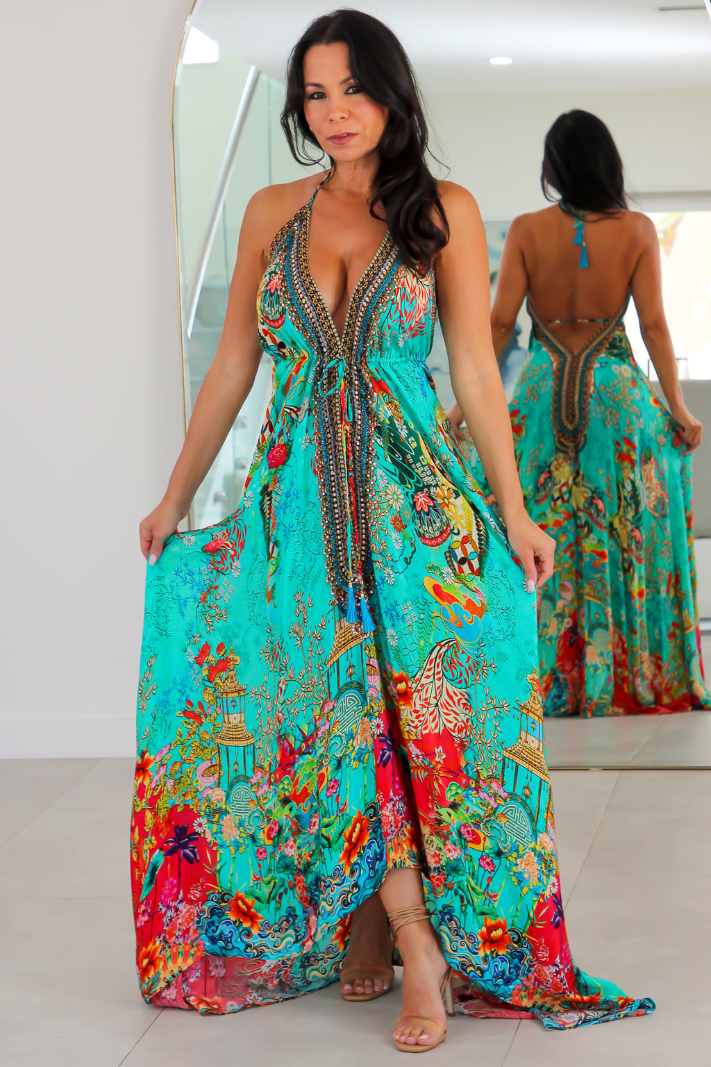 5032 Multi Color Stone Dress