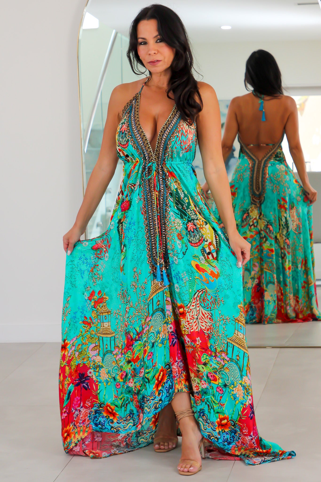 5032 Multi Color Stone Dress