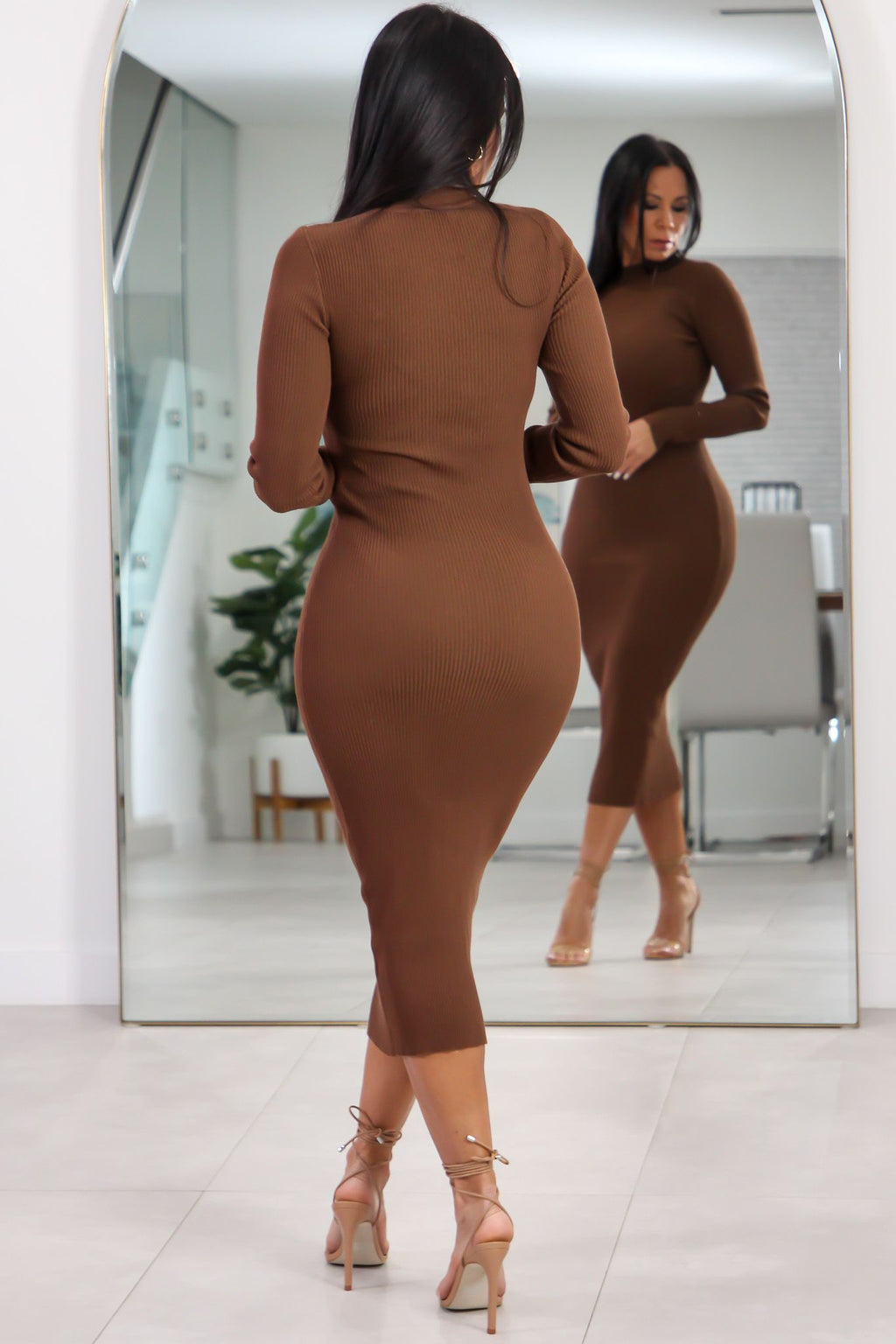 1605 Essential Elegance Sweater Midi Dress