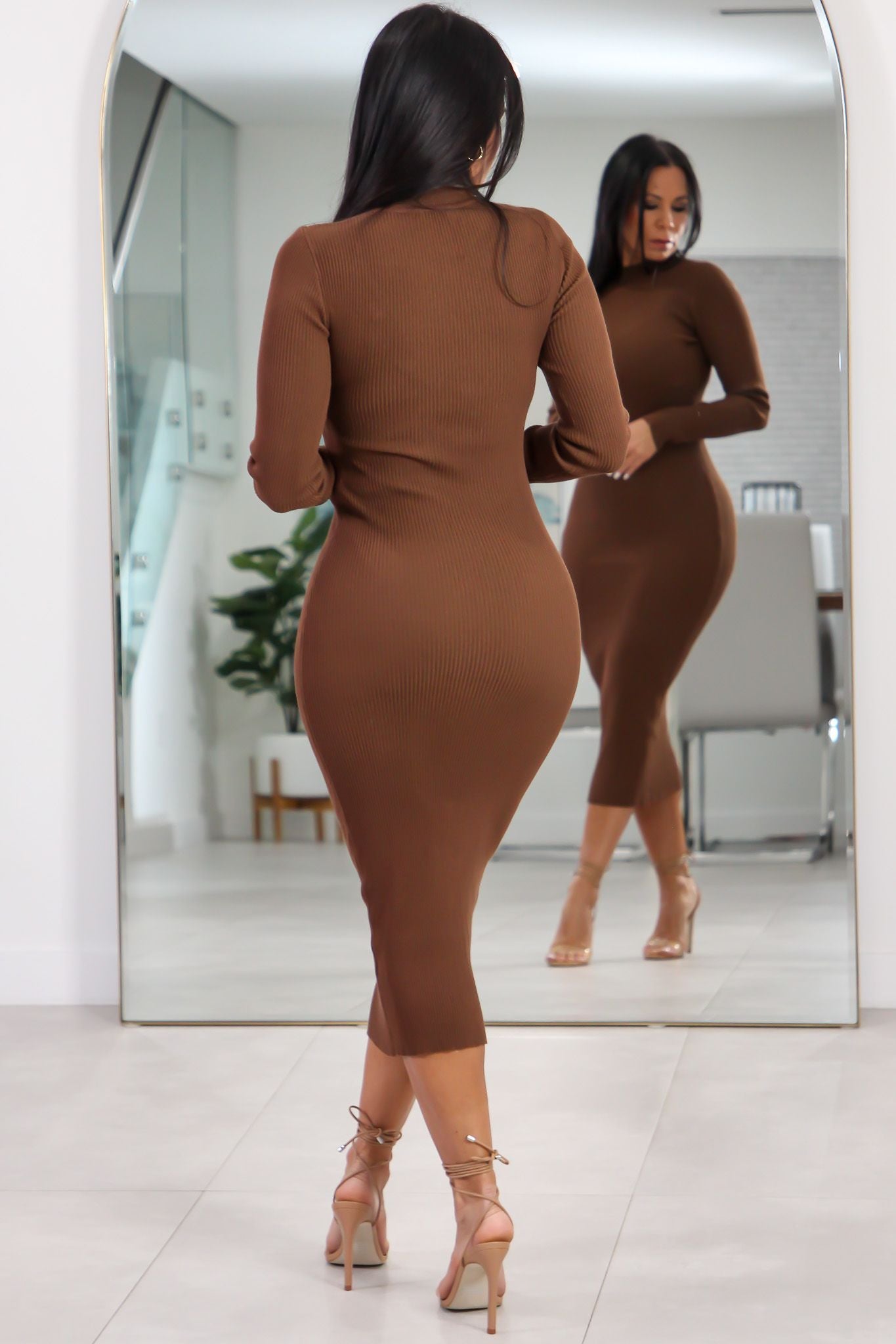 1605 Essential Elegance Sweater Midi Dress