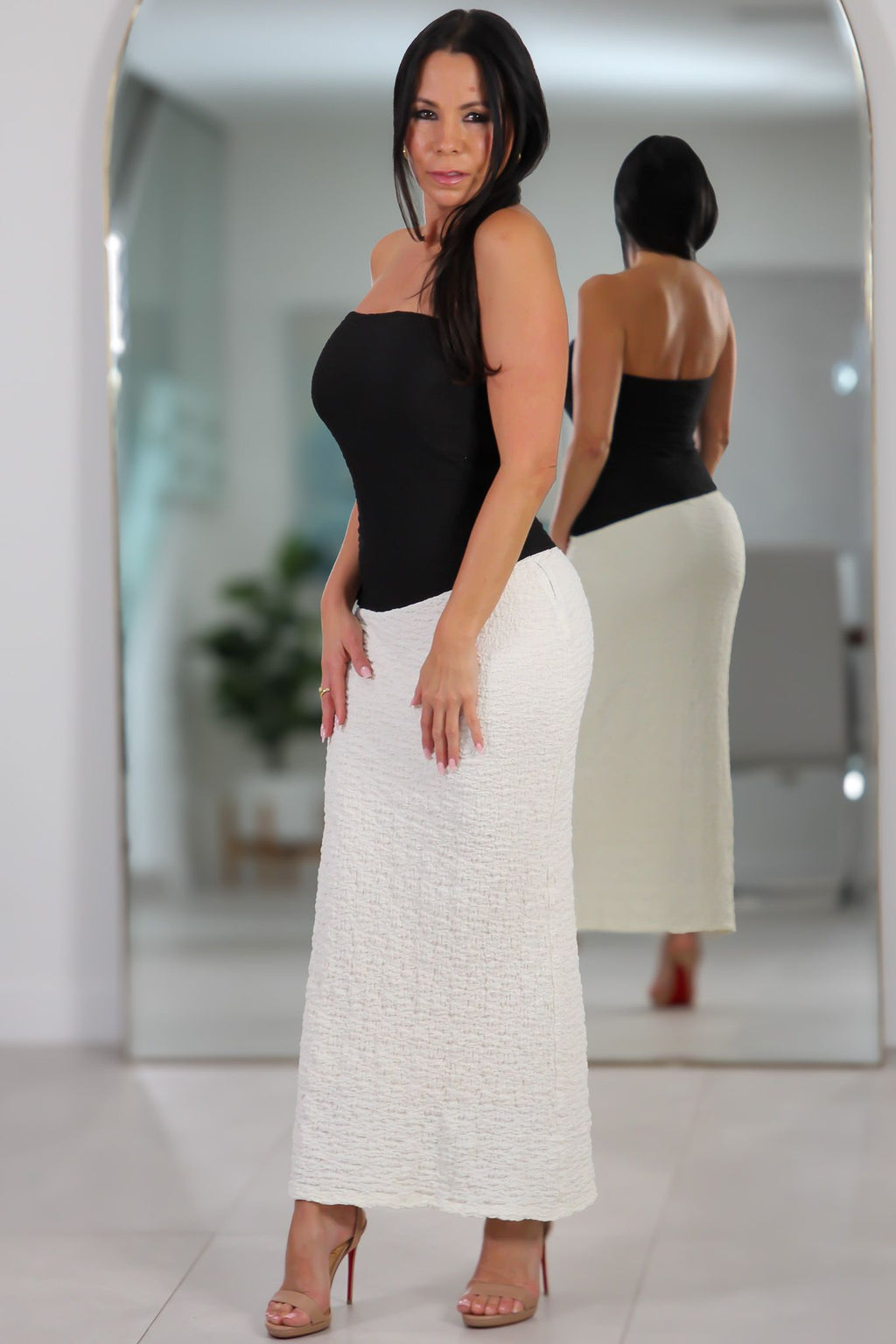 2277 Noir Elegance Tube Dress