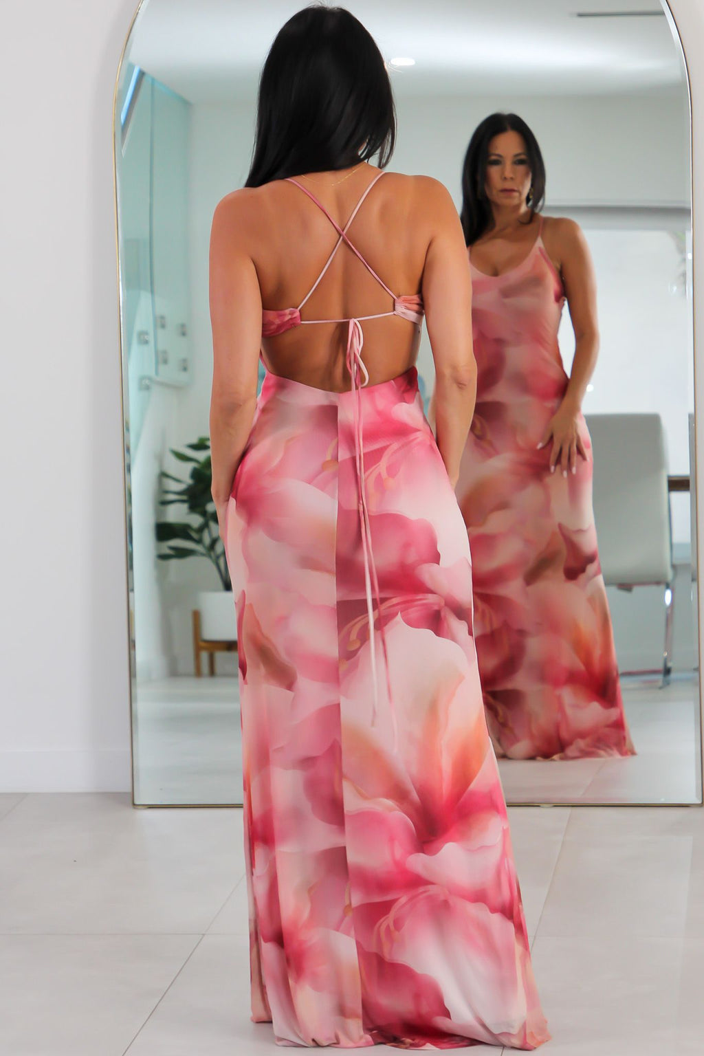 2283 Blooming Elegance Maxi dress.