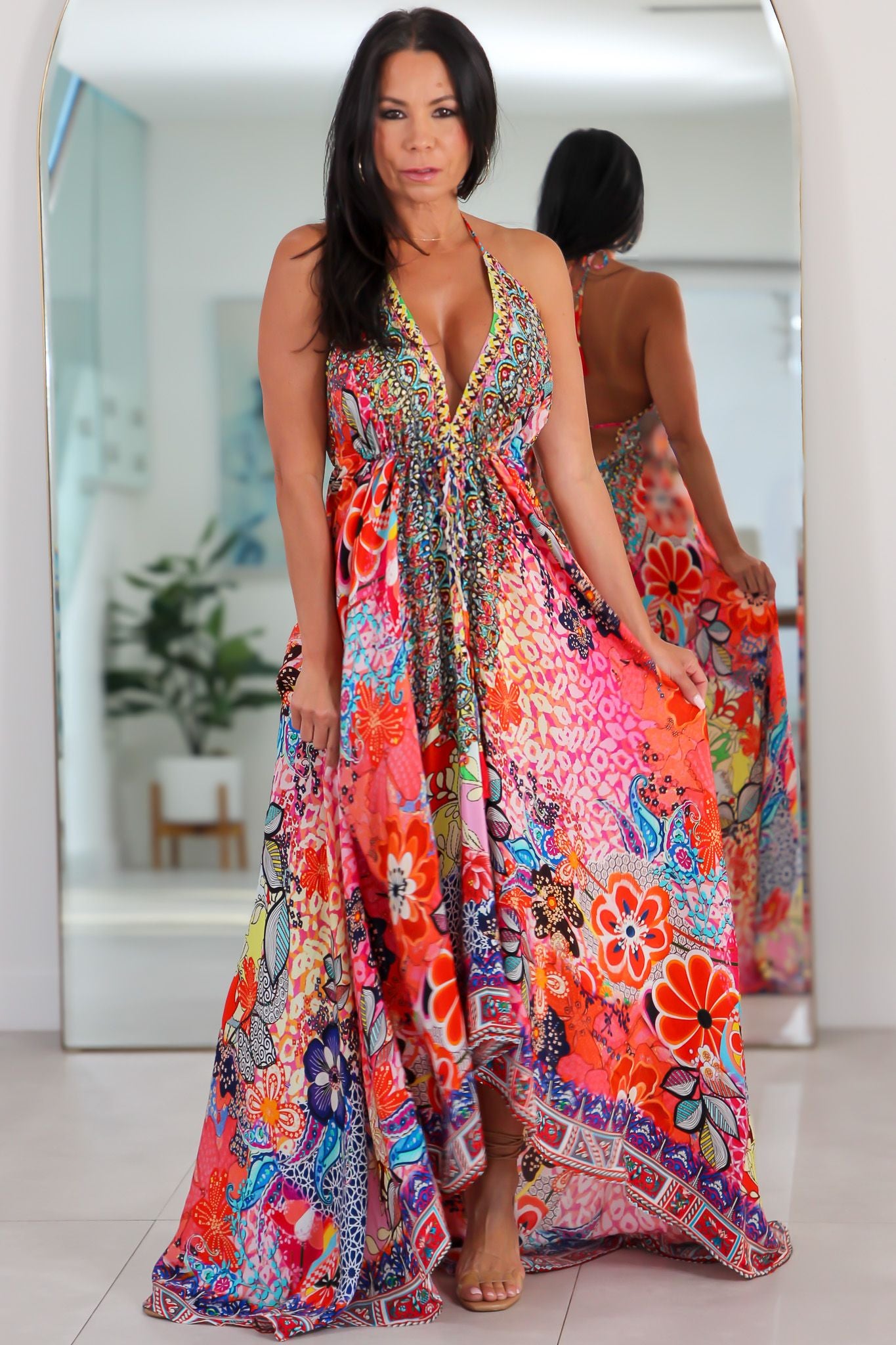 5026 Multi Color Stone Dress
