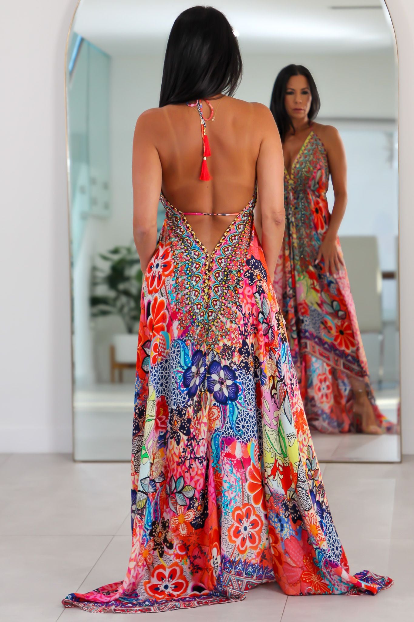 5026 Multi Color Stone Dress