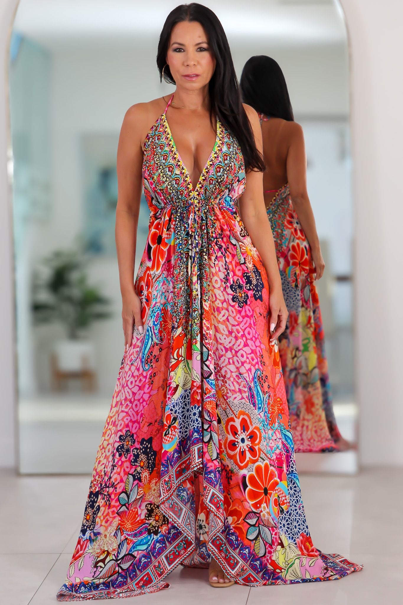 5026 Multi Color Stone Dress