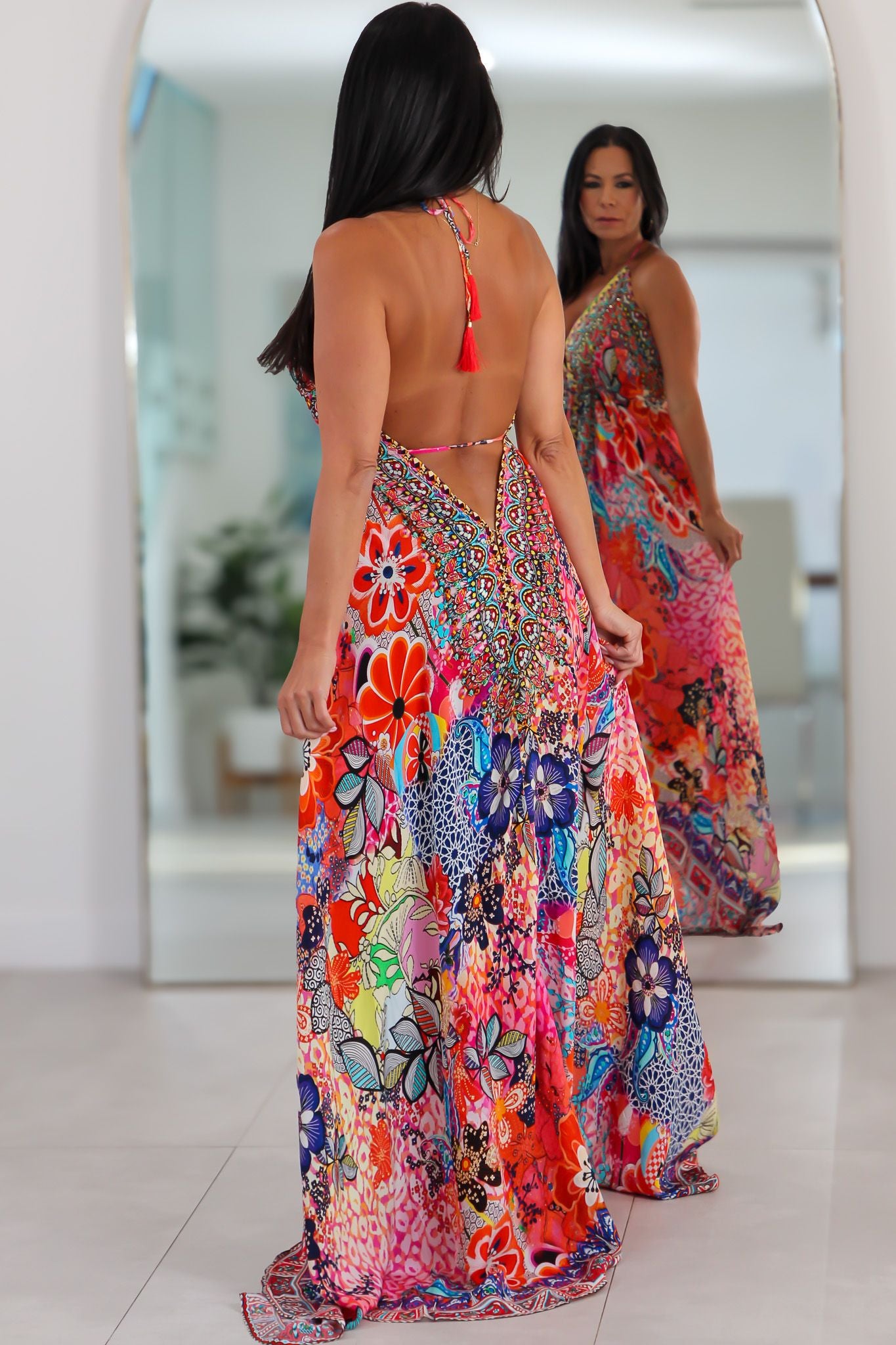 5026 Multi Color Stone Dress