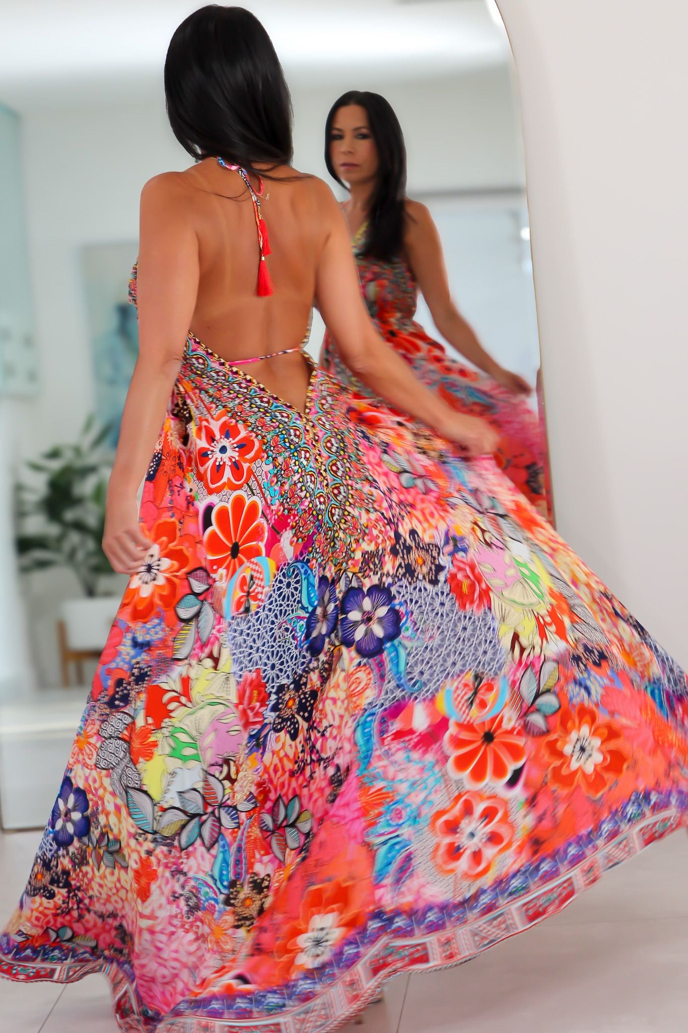 5026 Multi Color Stone Dress