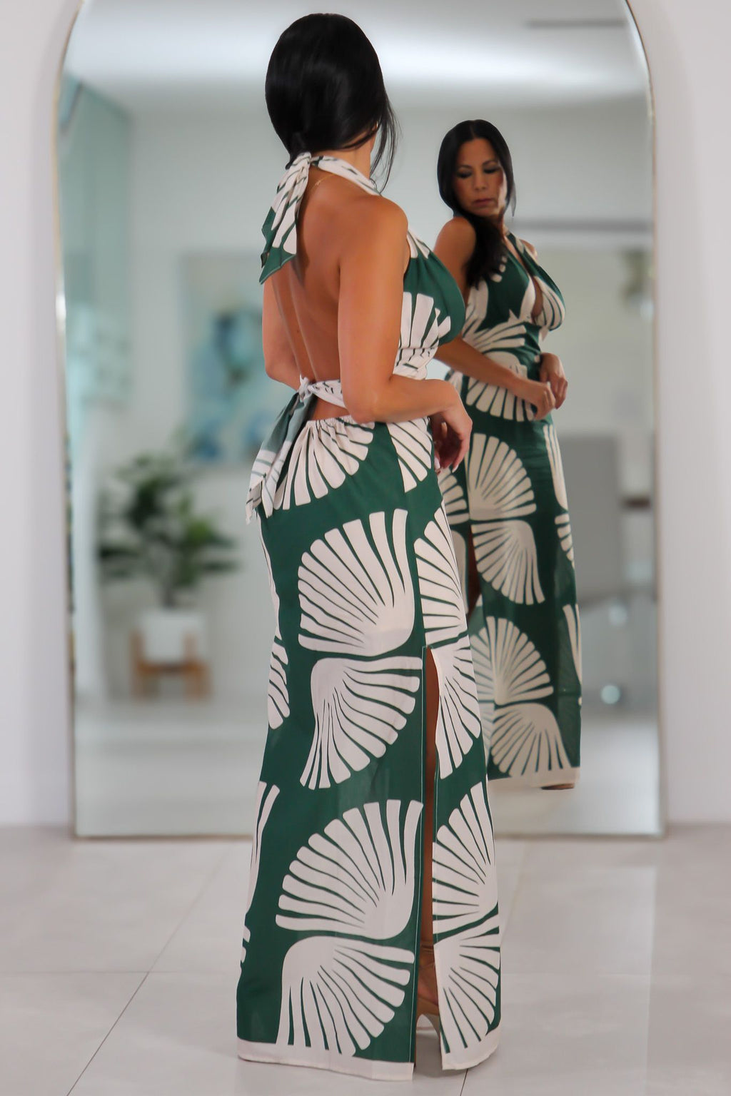 11446 Nepal Breeze Halter Dress