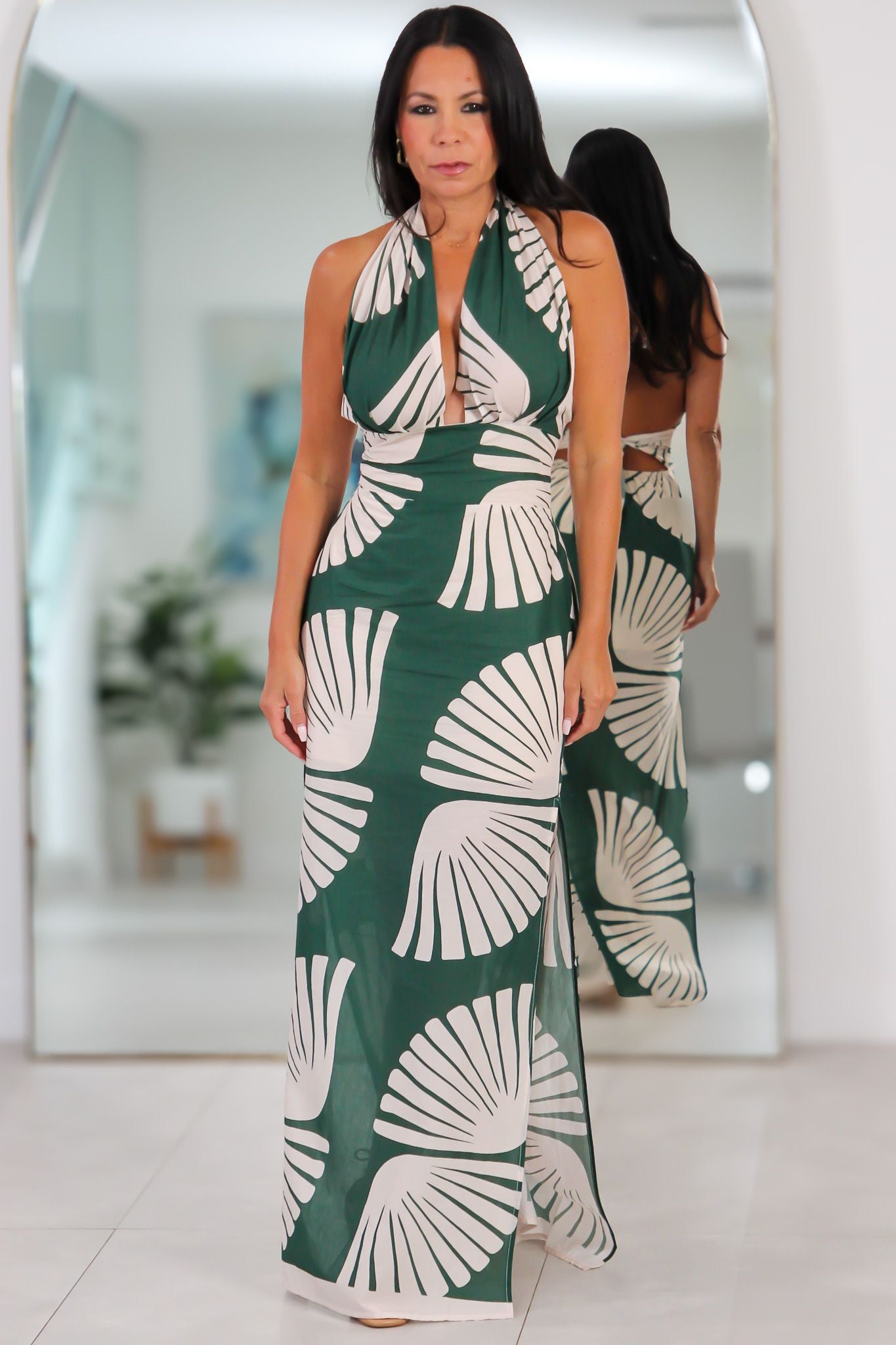 11446 Nepal Breeze Halter Dress