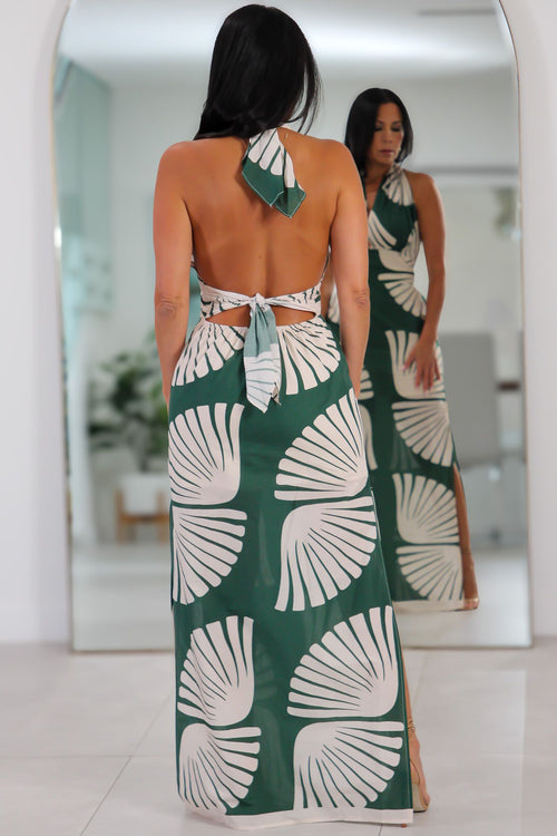 11446 Nepal Breeze Halter Dress