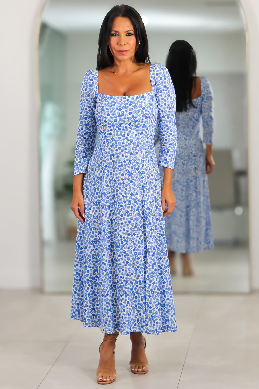 649 Blue Bell Midi Dress