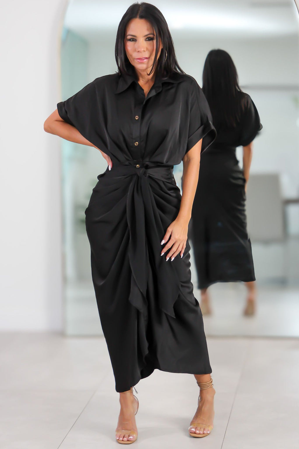 2628 Midnight Classic Midi Dress