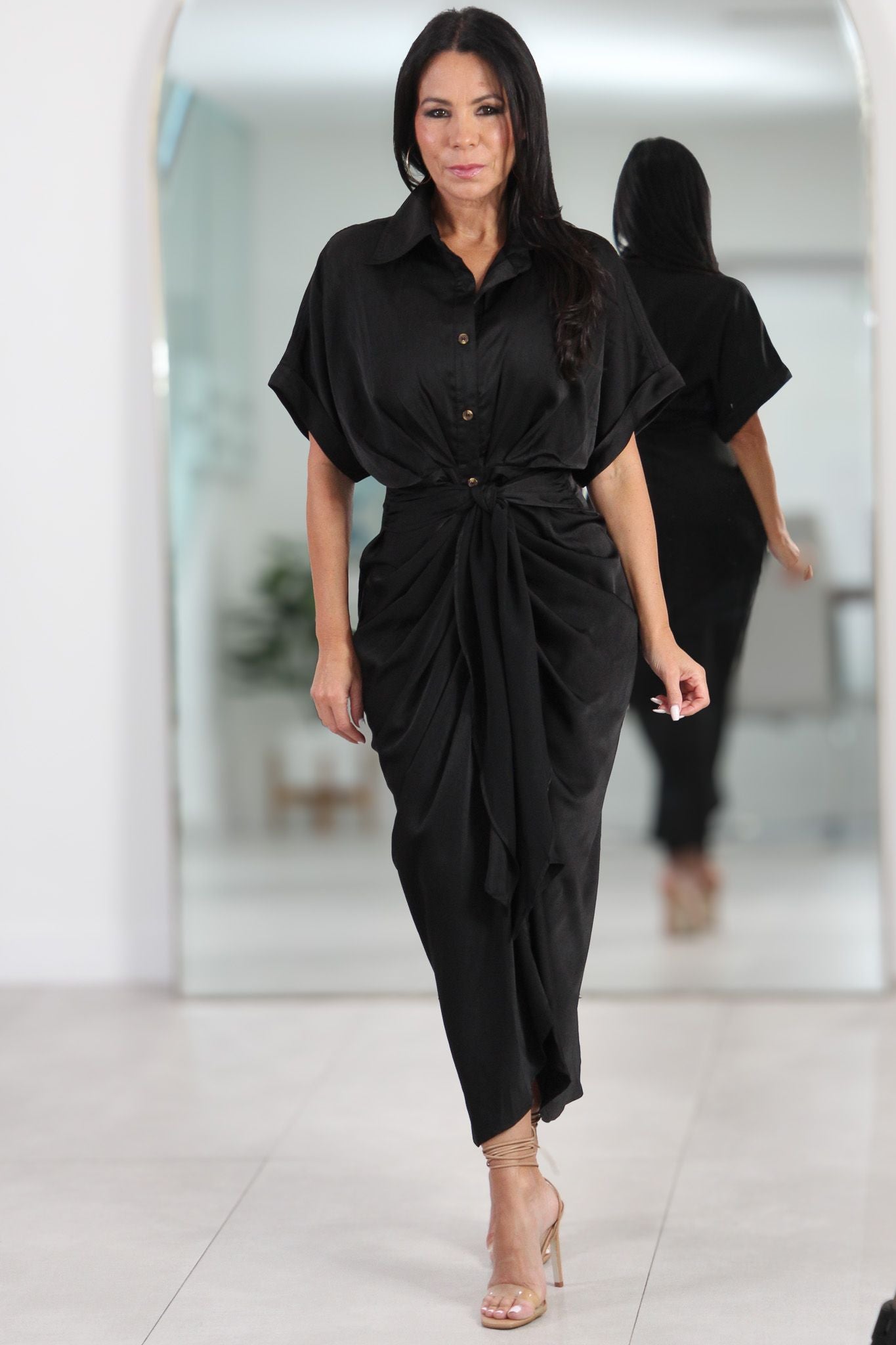 2628 Midnight Classic Midi Dress