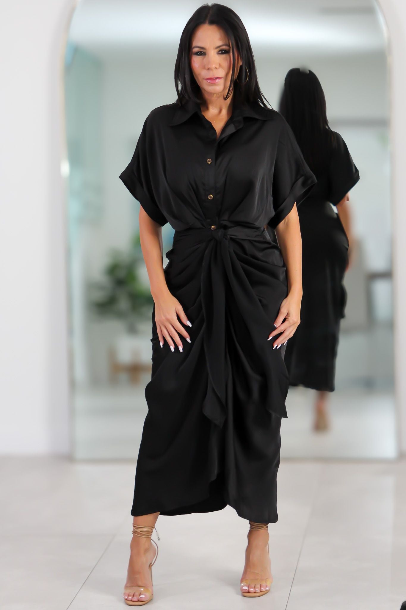 2628 Midnight Classic Midi Dress