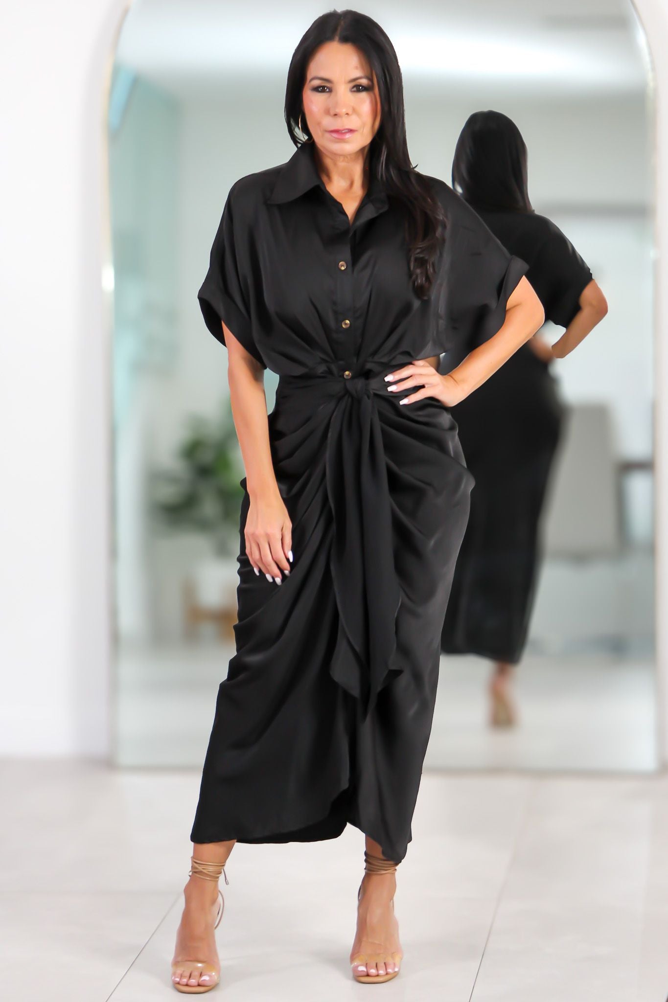 2628 Midnight Classic Midi Dress