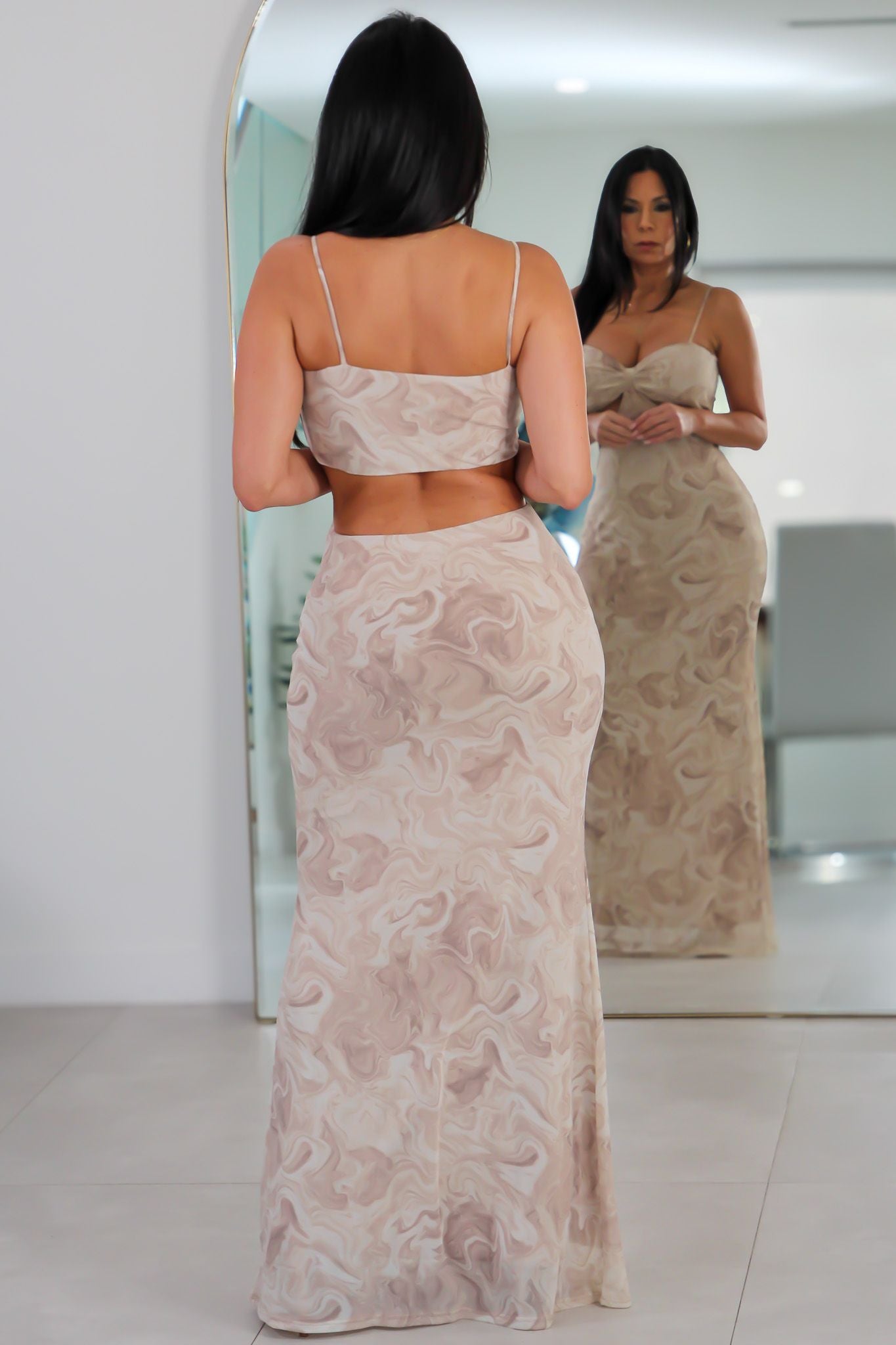 2356 Marble Muse Cut-Out Maxi
