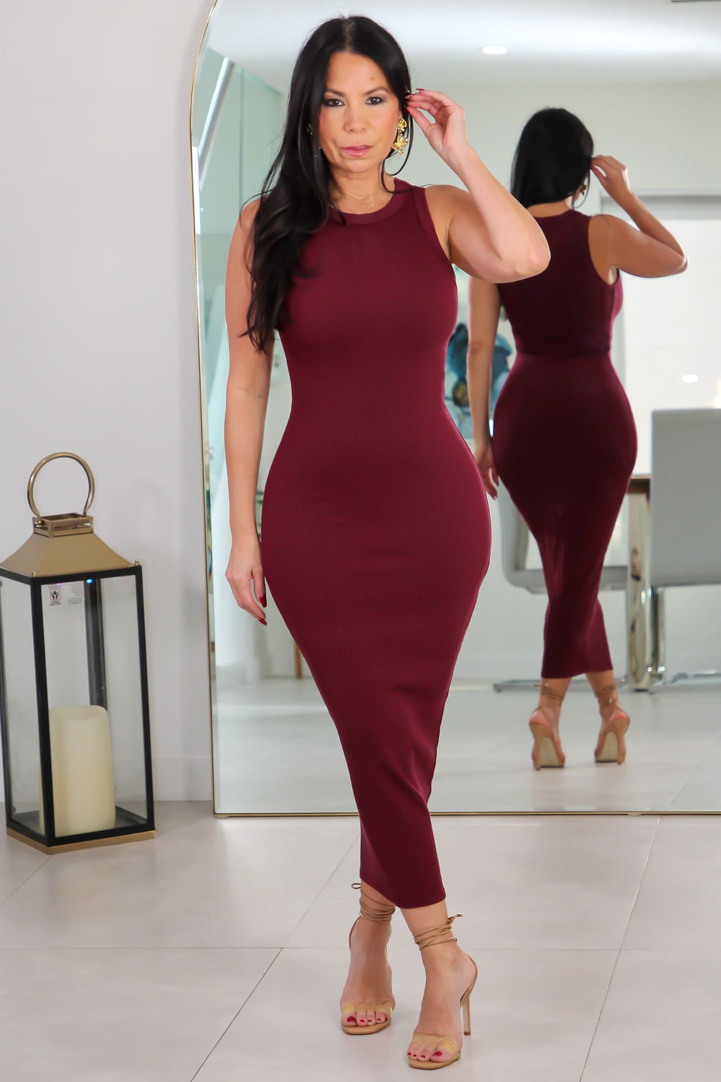 1855 Snatched Sleek Midi Dress