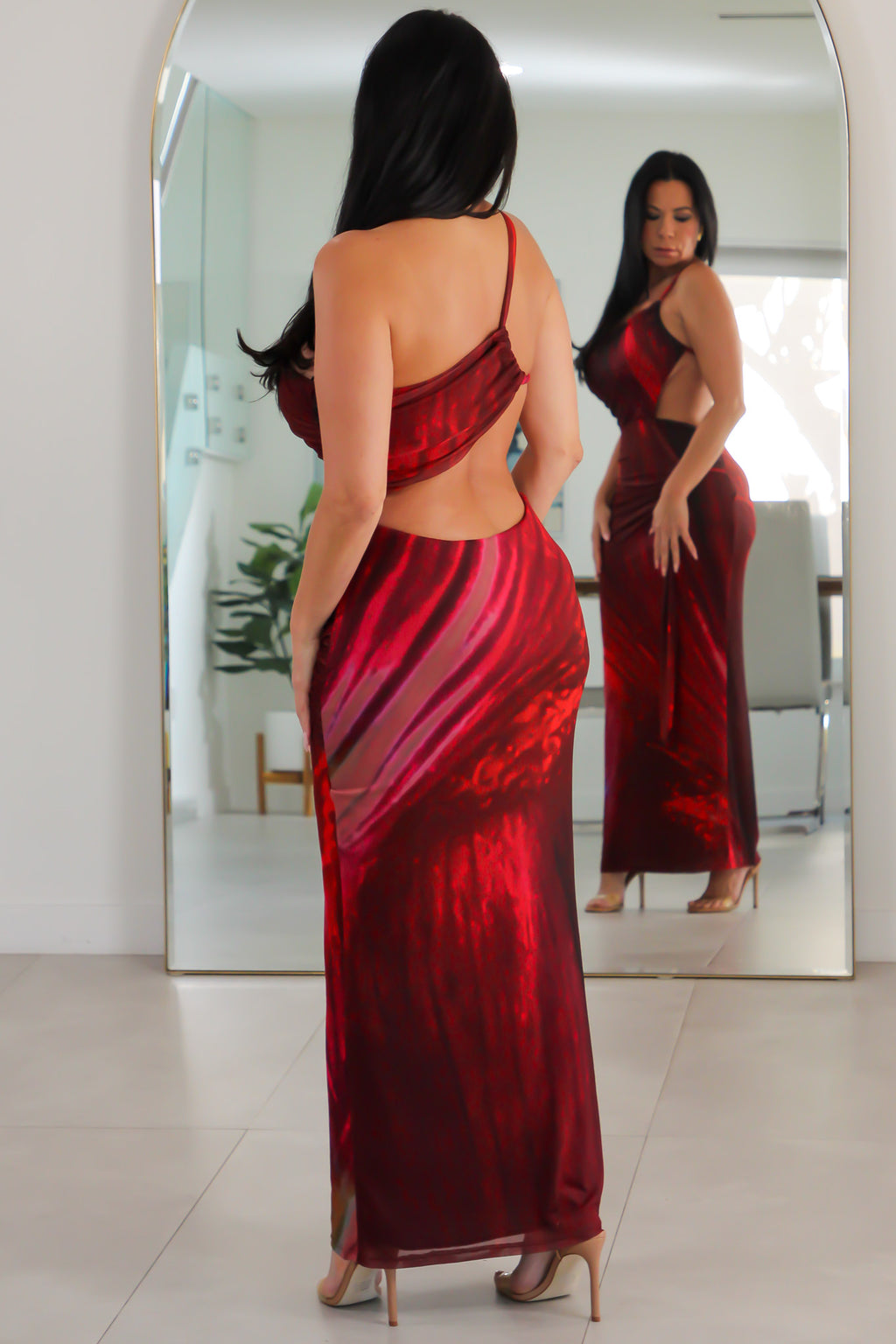 2600 Scarlet Mirage Maxi Dress