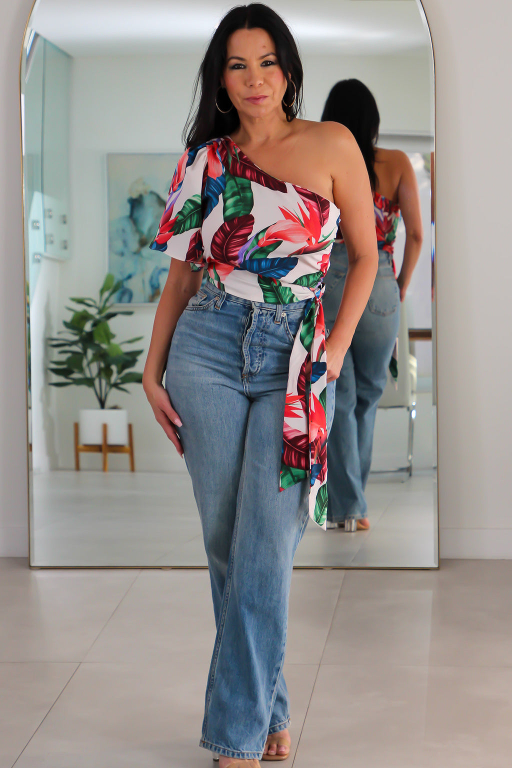 31378 Island Muse One-Shoulder Top