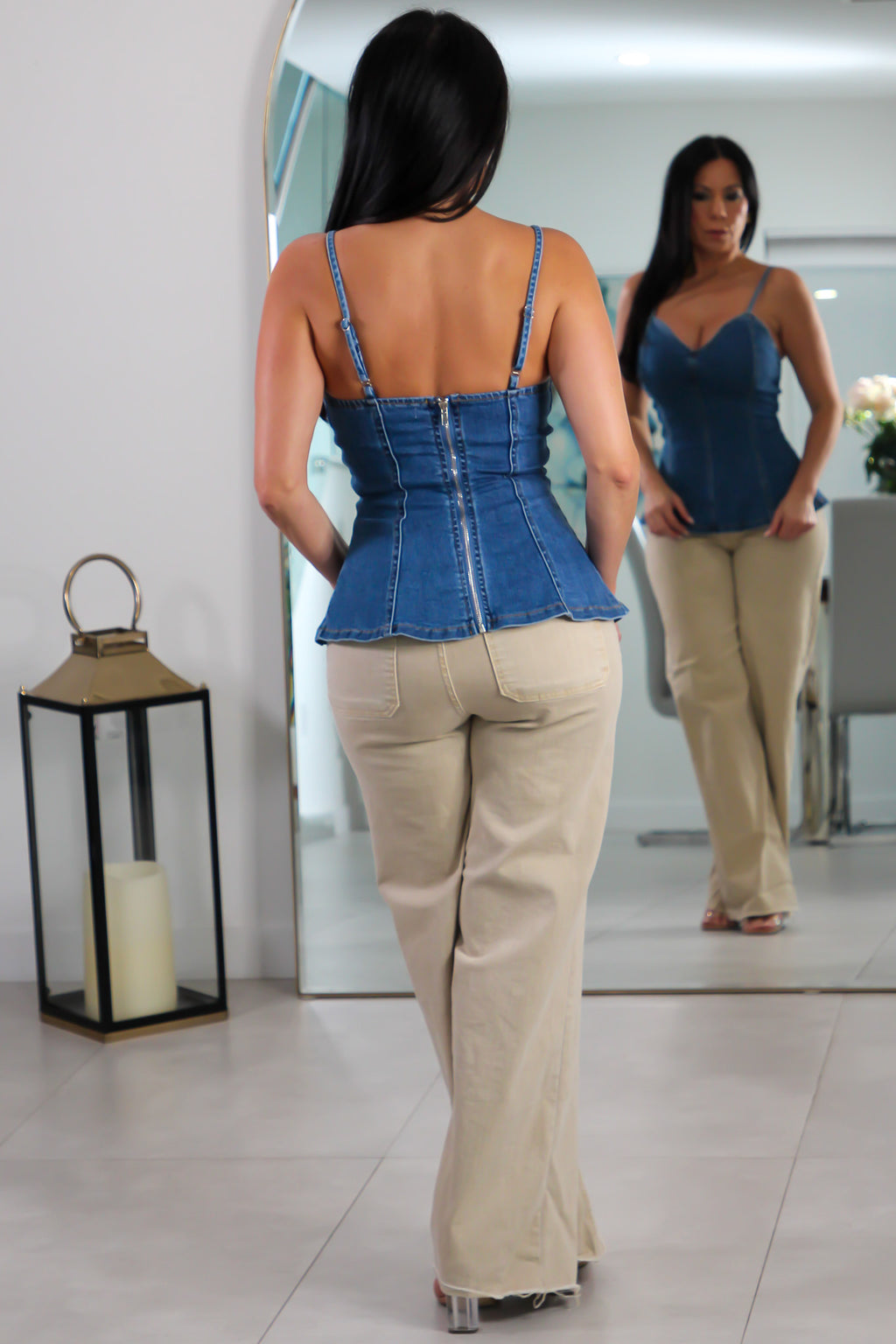 70755 Downtown Denim Corset