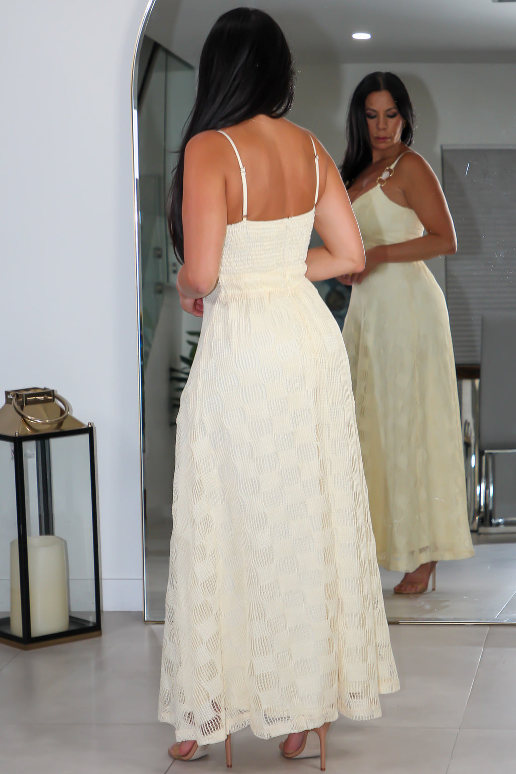 53794 Golden Breeze Midi Dress