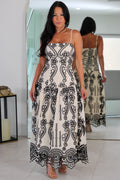 54561 Midnight Bloom Midi Dress